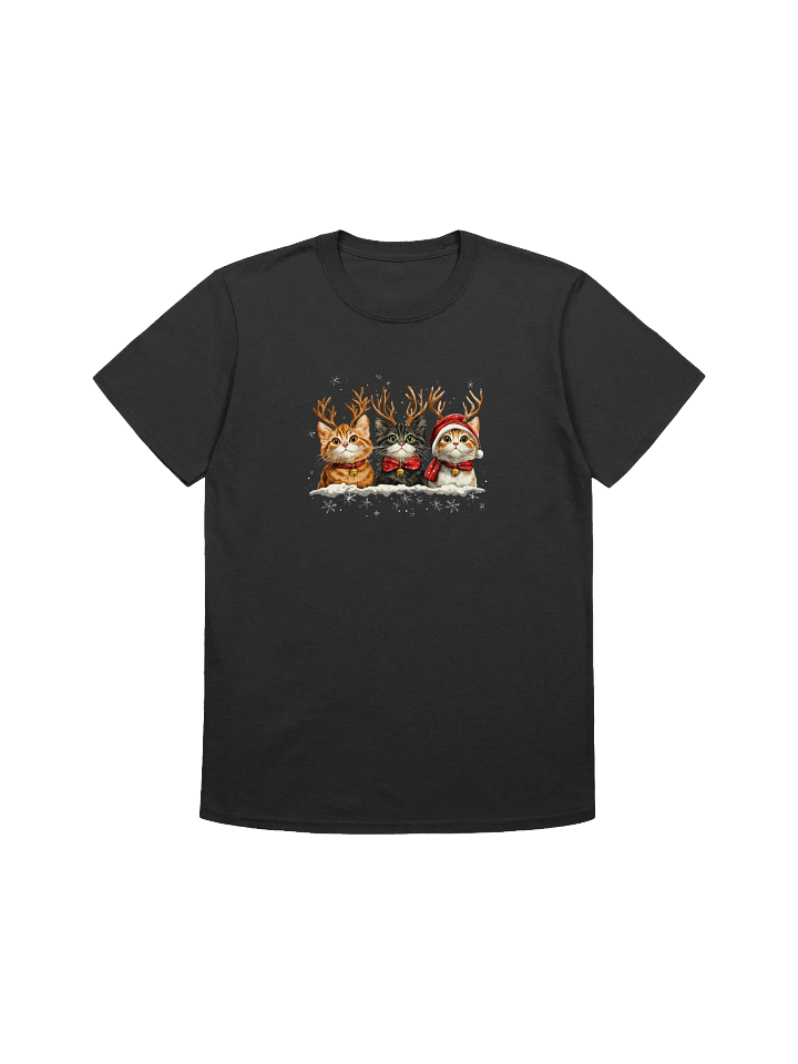 Cat Reindeer Christmas Unisex T-Shirt product image (4)