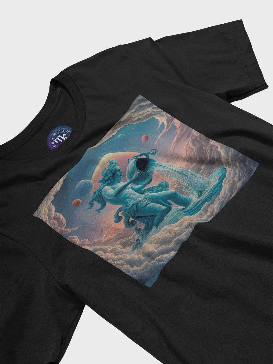 Aquarius Zodiac Unisex Supersoft T-Shirt with Cosmic Design product image (5)