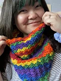 Giant Rainbow Crochet Bandana product image (1)