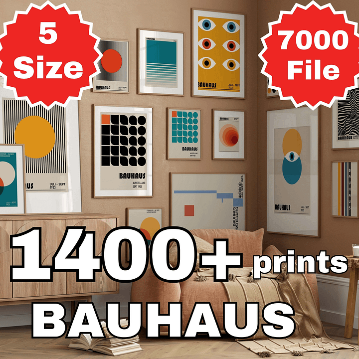 Bauhaus poster set of 1400+ premium printable wall art prints product image (1)