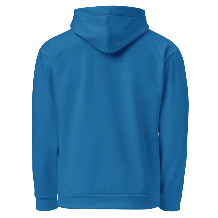 Plain Atlantic Blue True Summer Unisex Recycled Polyester Heavyweight Premium Hoodie by Treasure Pie product image (6)