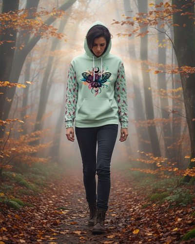 Autumn is HERE 🍂 Hoodie season is officially on! Our Mystical Skull Moth Hoodie is cozy, heavy-weight, and made with 95% recy...