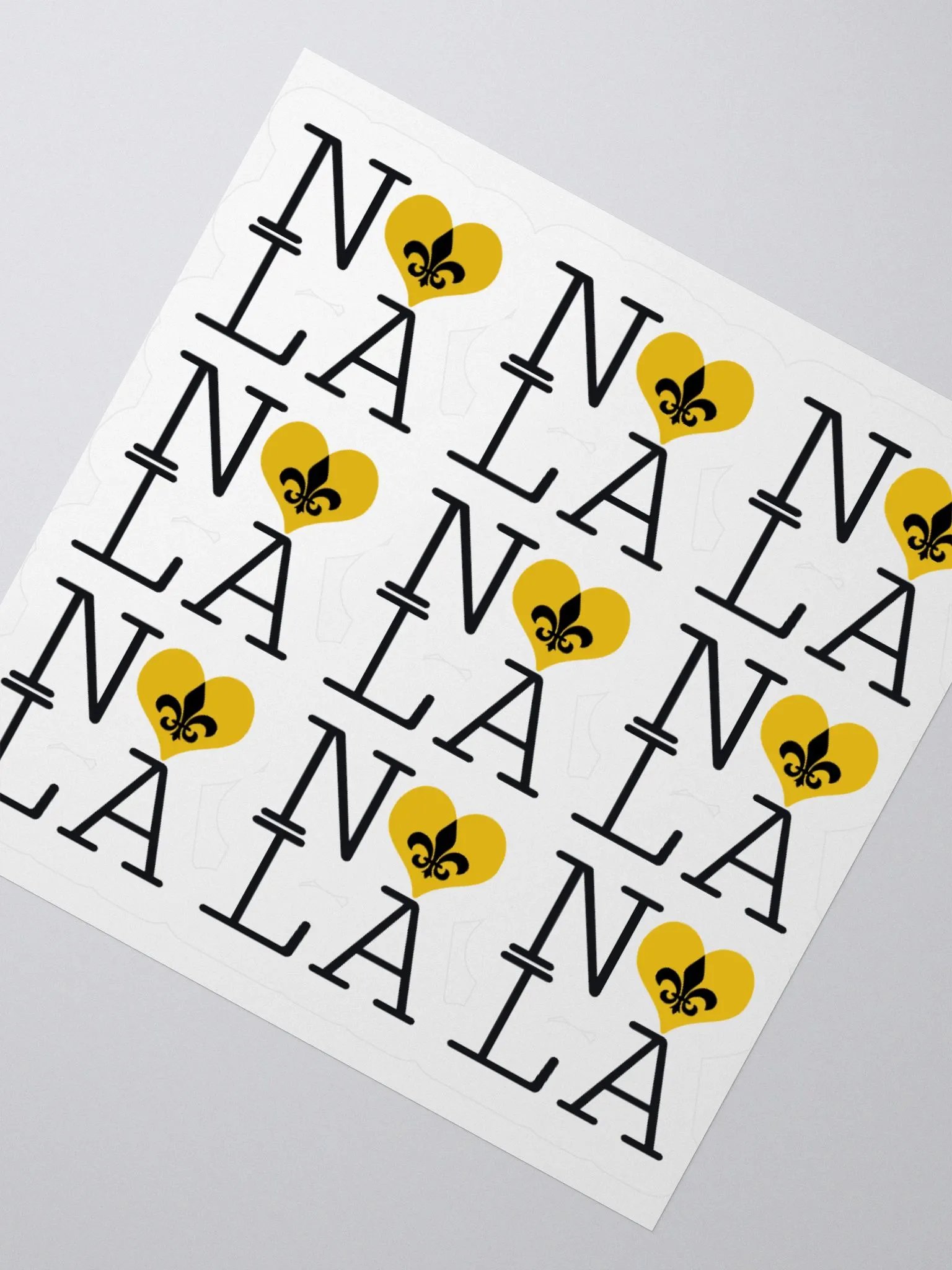 I LOVE NOLA **LEGACY STICKER** (GOLD) product image (2)
