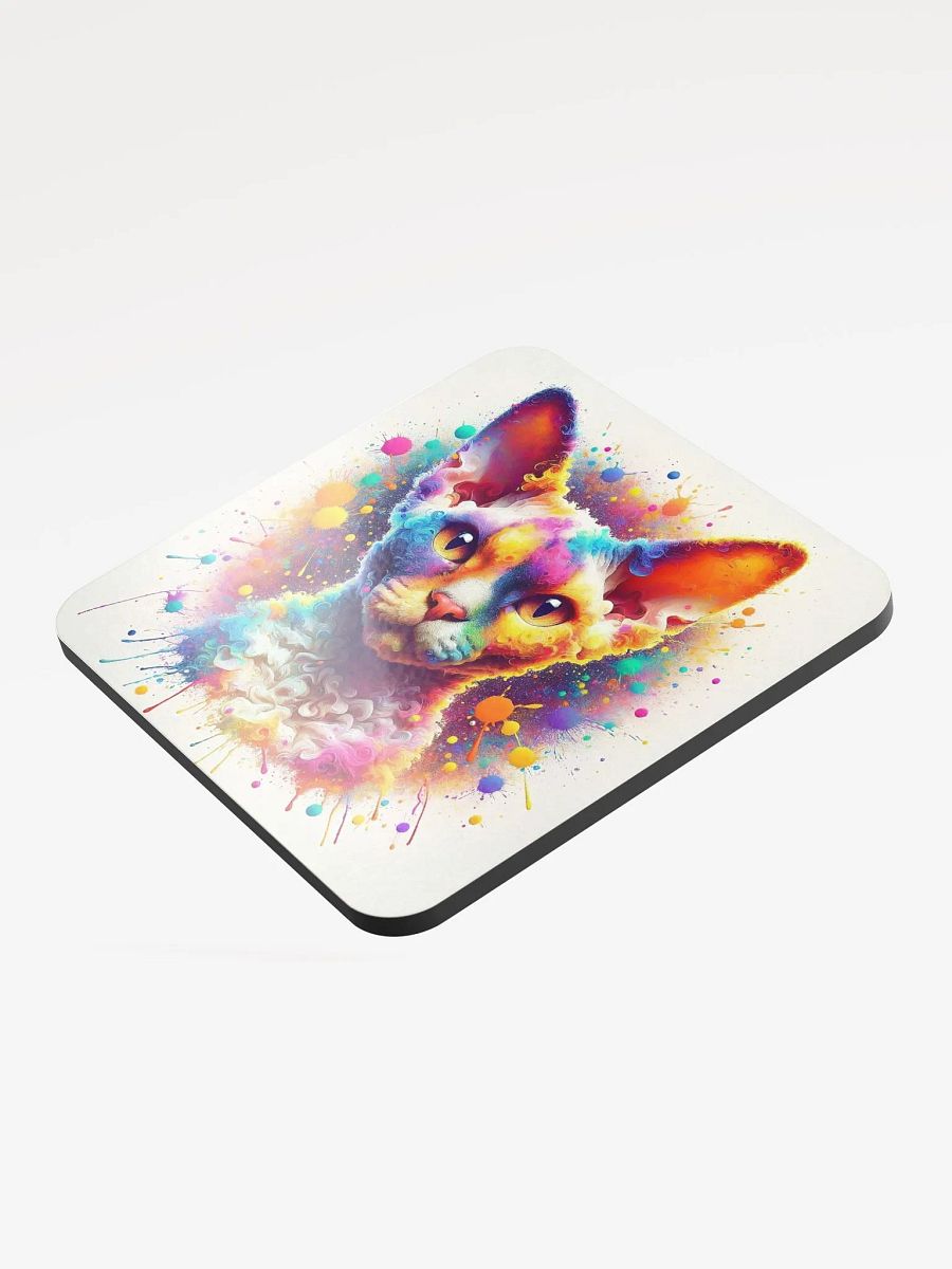 Glossed Cork Coaster: Devon Rex product image (3)
