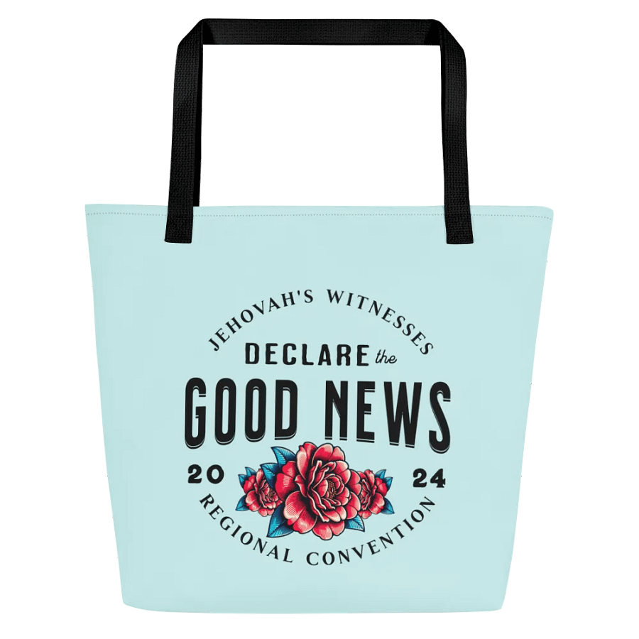 “Declare the Good News”: 2024 Jehovah’s Witnesses Regional Convention Red Roses Tote Bag product image (2)