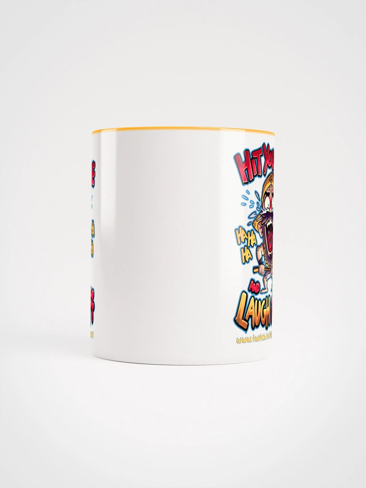 Hit your toe & laugh it off - Ceramic Mug with Color Inside product image (40)