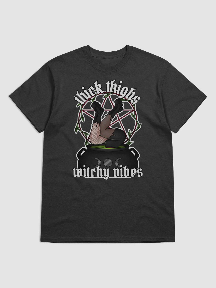 Thick Thighs Witchy Vibes Cotton Tee product image (1)