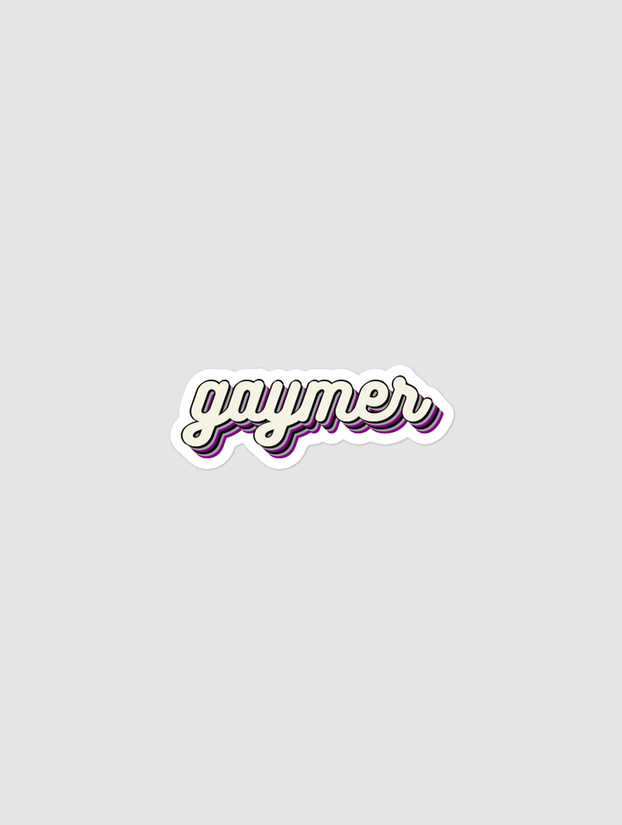 GAYMER STICKER - ASEXUAL PRIDE product image (1)