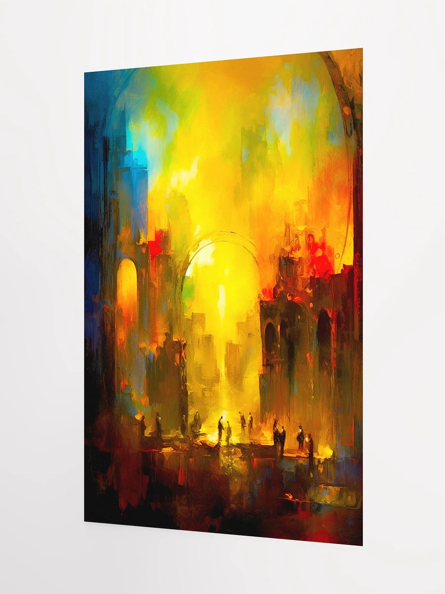 Echoes of Rome The Final Sunset on an Empire Fall of Rome Abstract Expressionism Matte Poster product image (5)