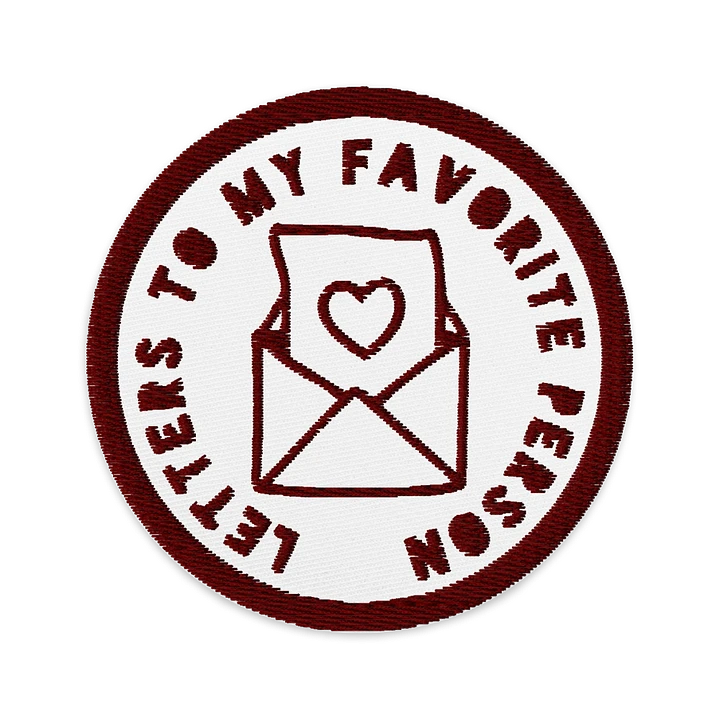 Letters To My Favorite Person Patch product image (1)