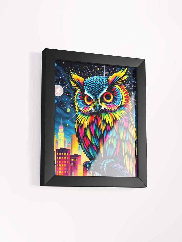 Neon Owl Cityscape Poster product image (8)