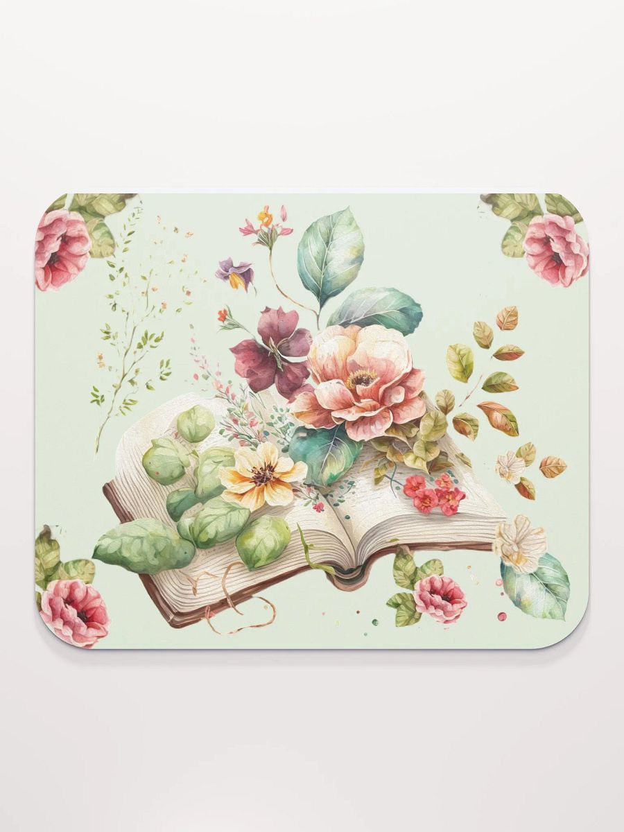 Beautiful Book Full of Flowers Mousepad product image (2)
