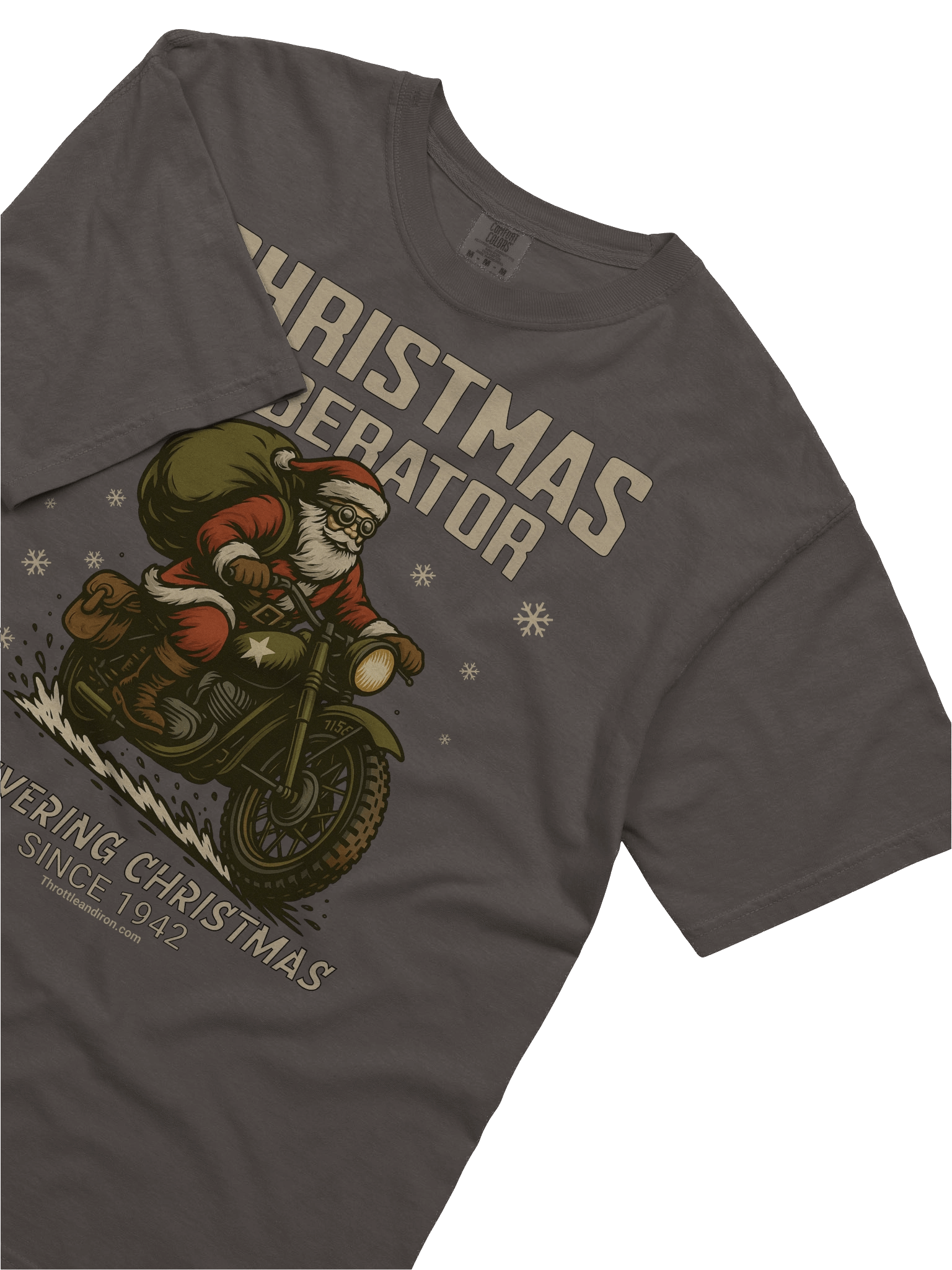 Throttle and Iron “Flathead Spirit” Christmas Liberator Hoodie — Vintage 1942 Edition product image (31)