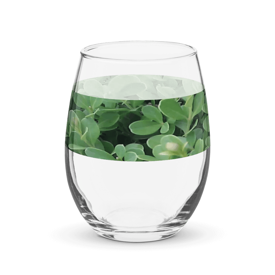 "Green Leaf" Glass Cup product image (11)