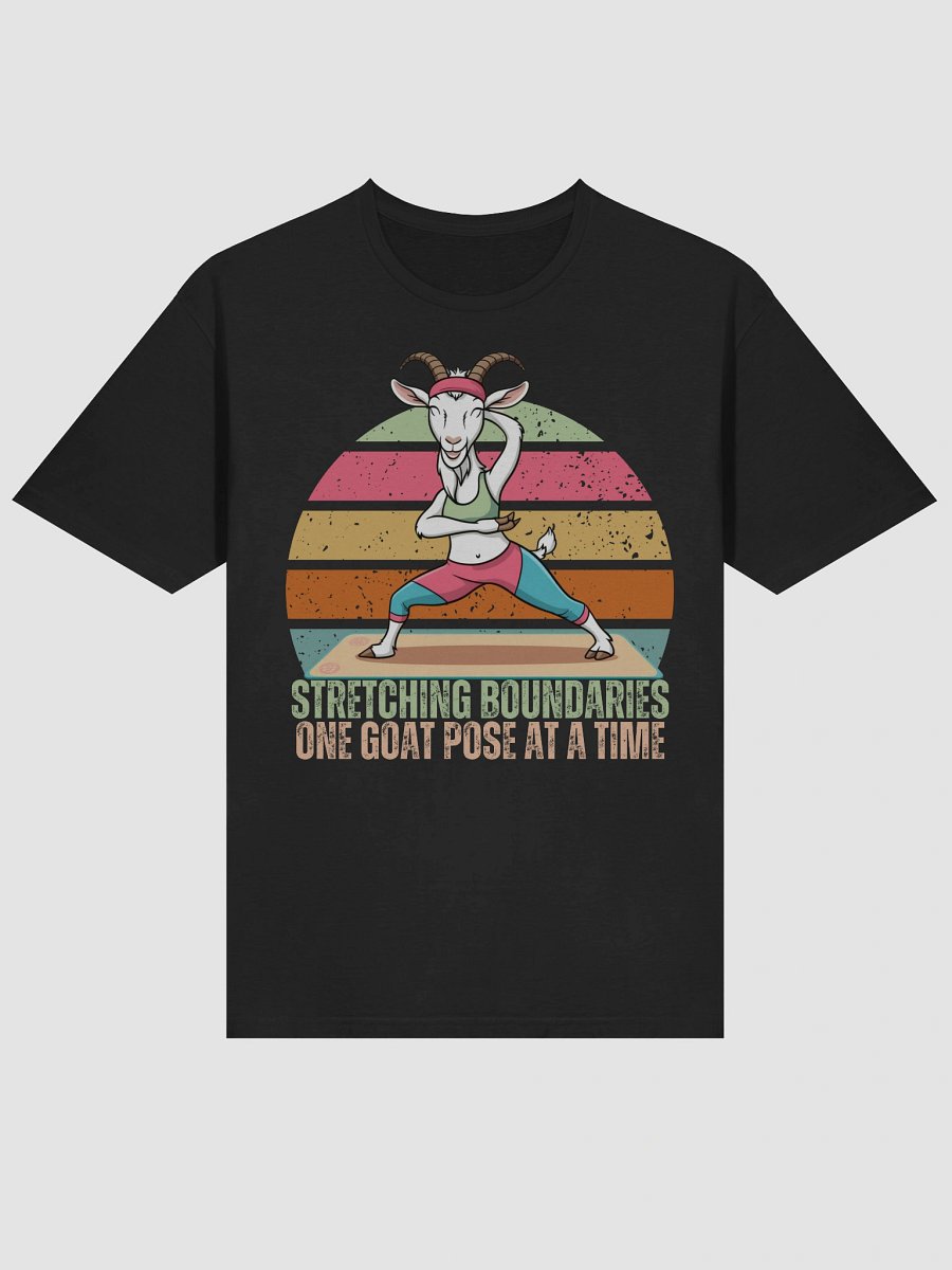 Stretching Boundaries One Goat Pose at a Time unisex shirt product image (4)