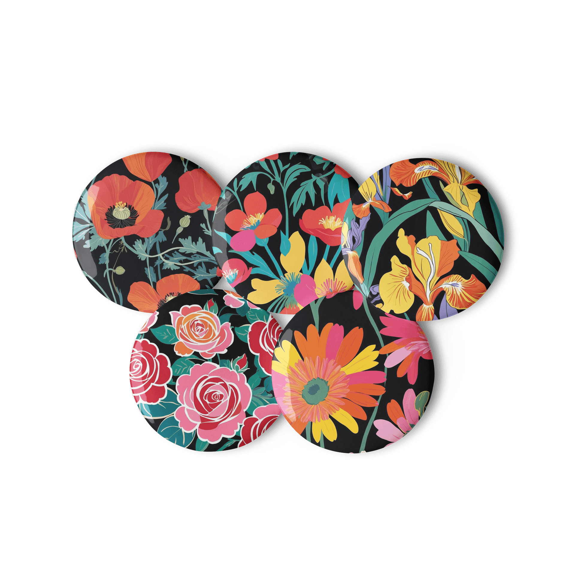 Floral Fusion Pin Buttons Set product image (2)