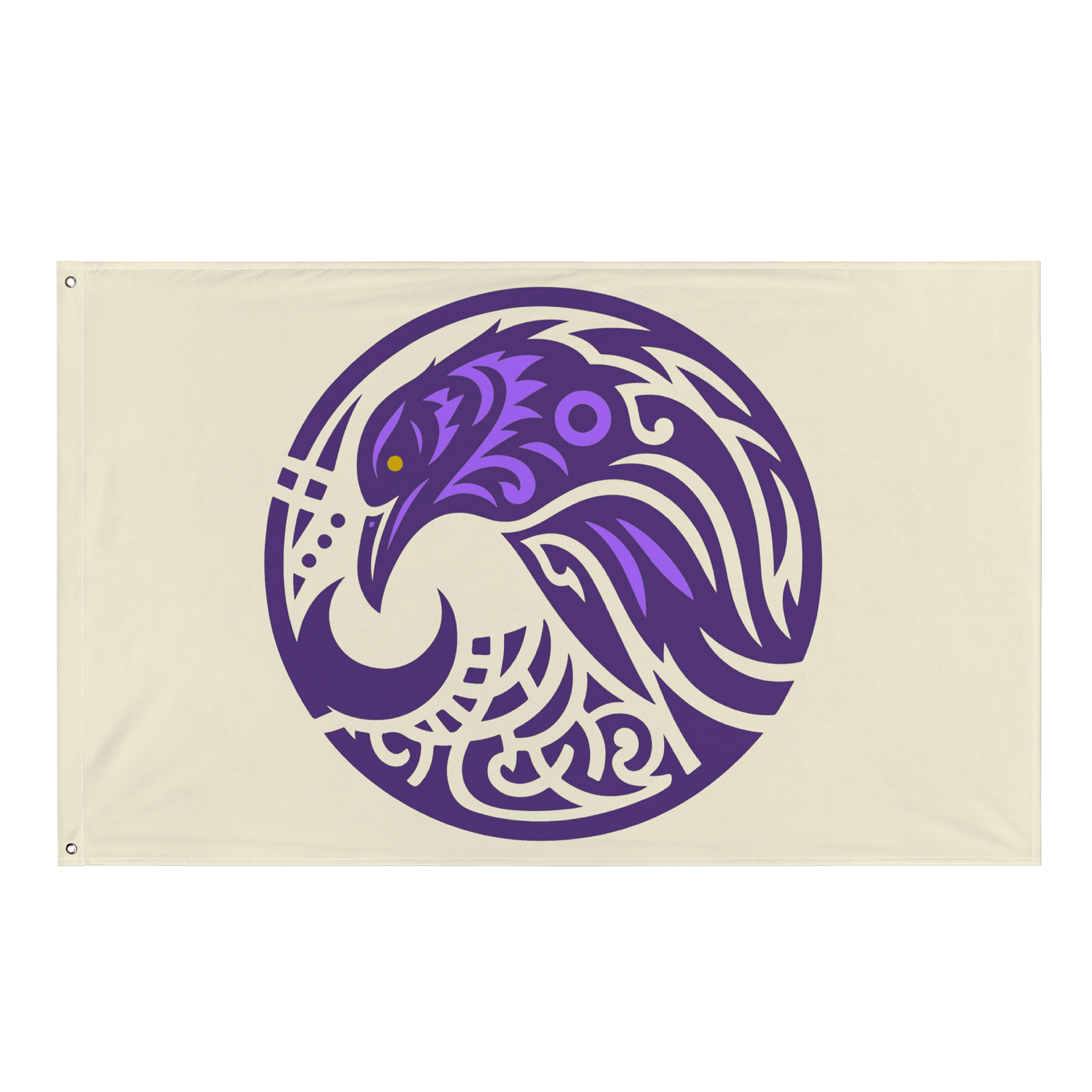 Vertical Raven Clan Tan Banner product image (1)