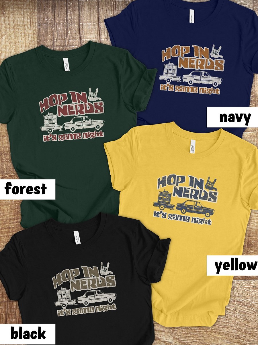 Nerdy Retro Shirt for Board Gamers, Board Game Night T-shirt in Green product image (3)