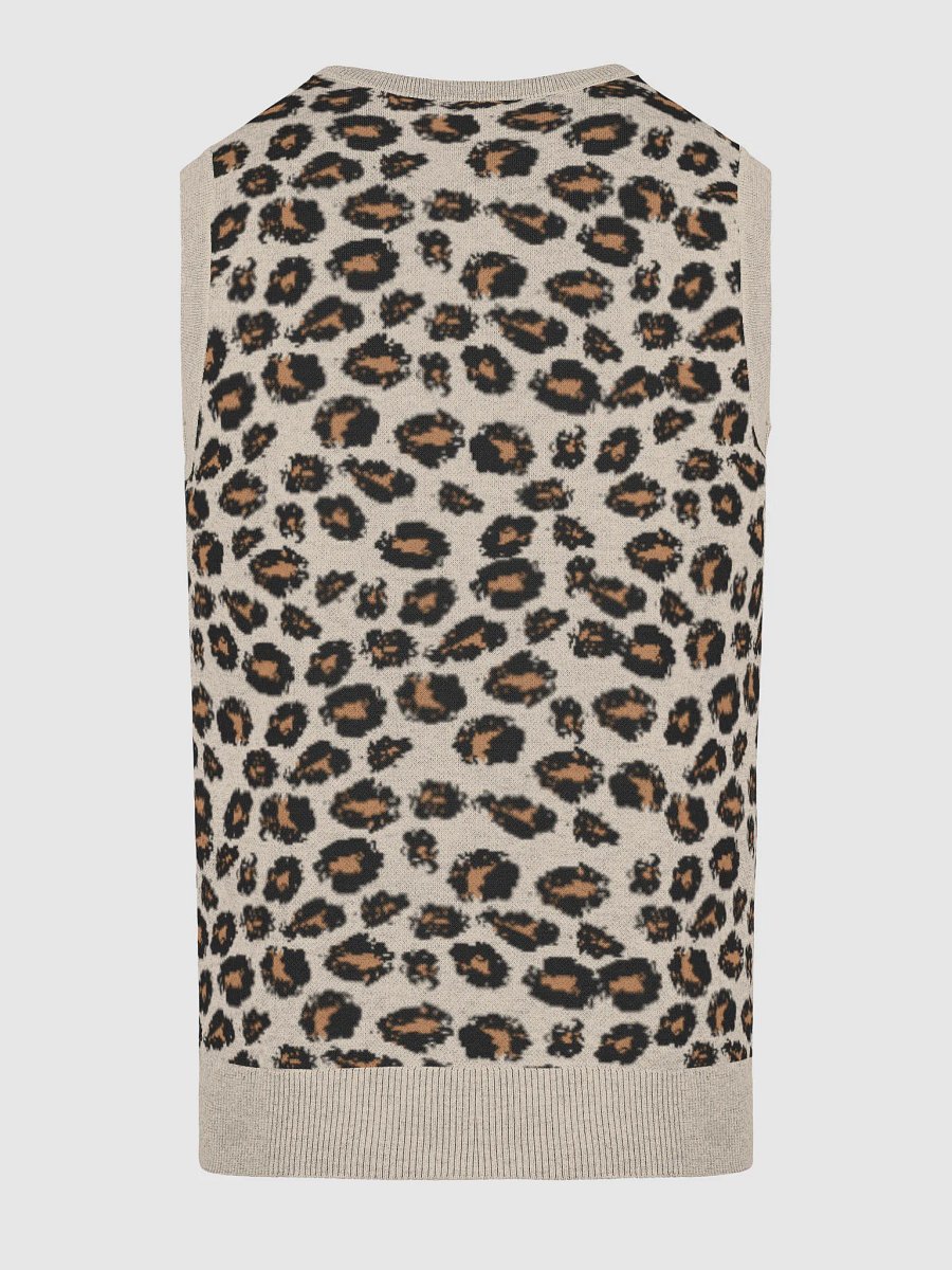 Leopard Print Panda V-Neck Vest product image (20)