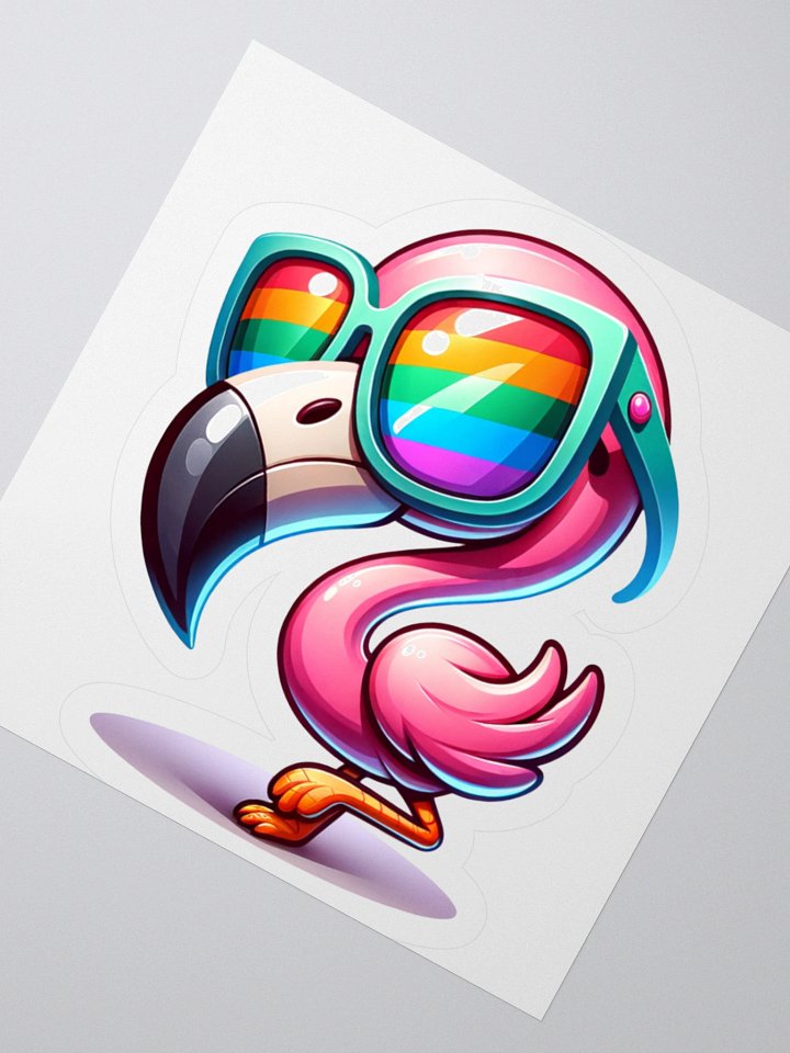 Funky Flamingo Sunglasses Stickers product image (2)