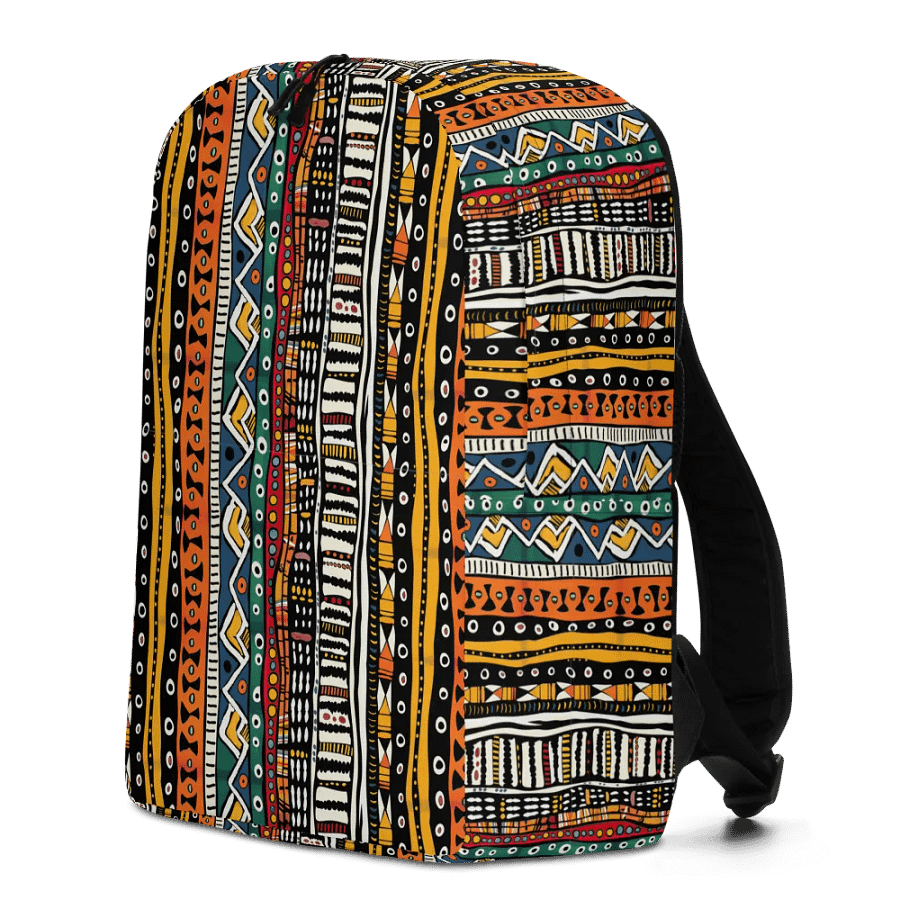 African Mudcloth Laptop Backpack product image (12)