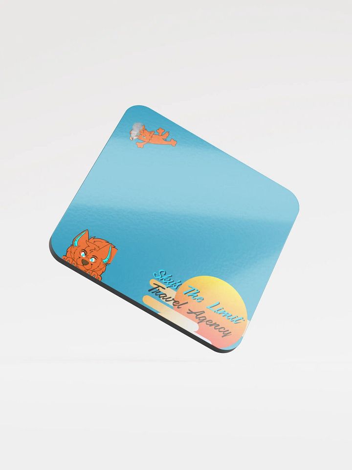 Sky's The Limit Travel Agency Cork Coaster product image (1)