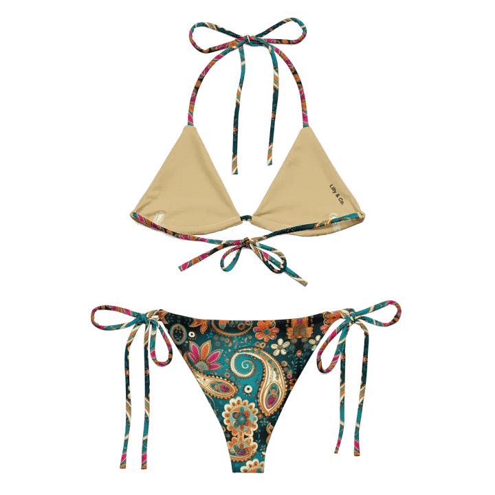 Boho Chic Paisley Paradise String Bikini product image (1)