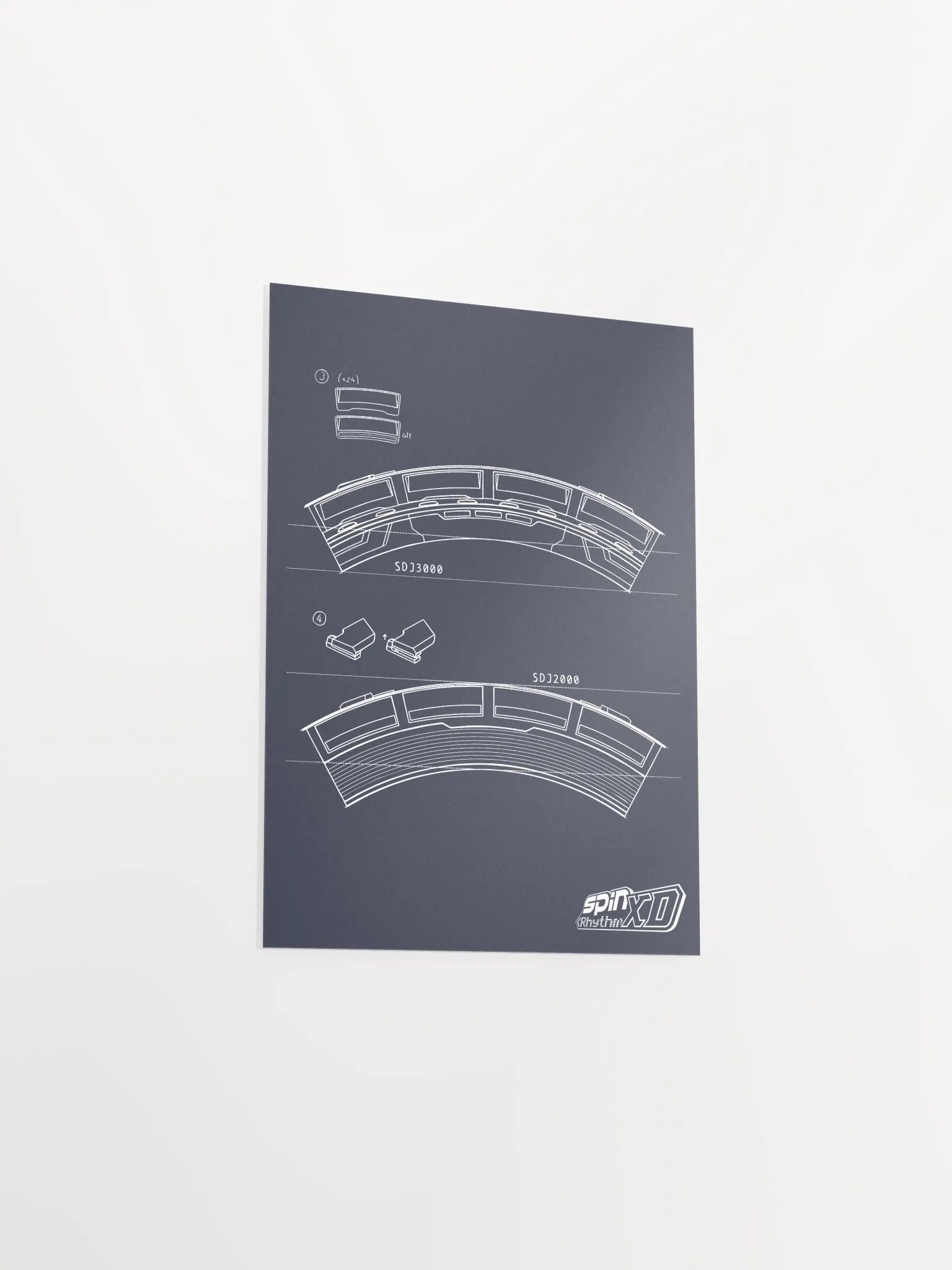 Spin Rhythm XD Wheel Blueprint Poster product image (3)