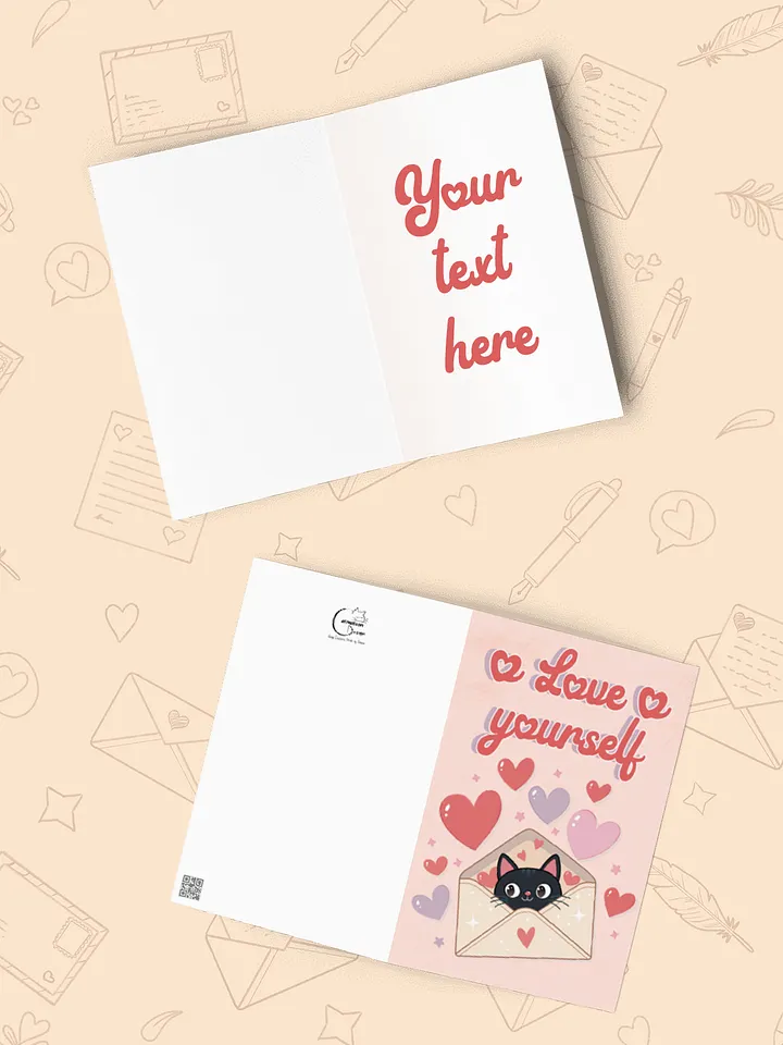 Feline Valentine Envelope - Printable Valentine Card | Digital Download product image (2)