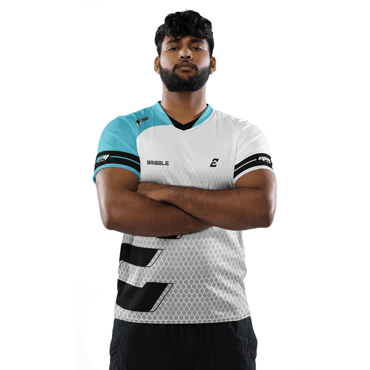 White "Bribble" Elite Pro Jersey product image (2)