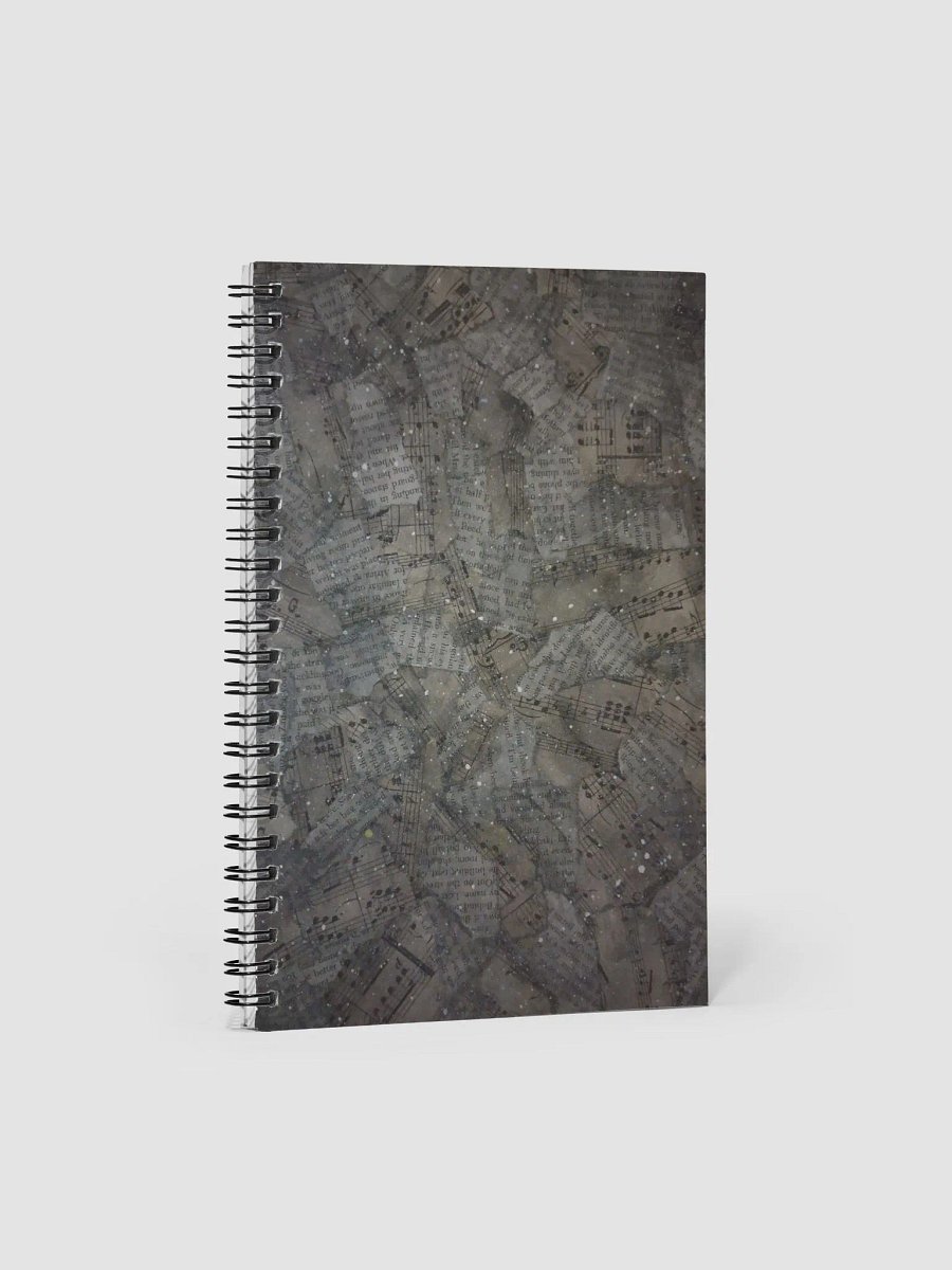 Night Universe of Words and Music Spiral Notebook product image (1)