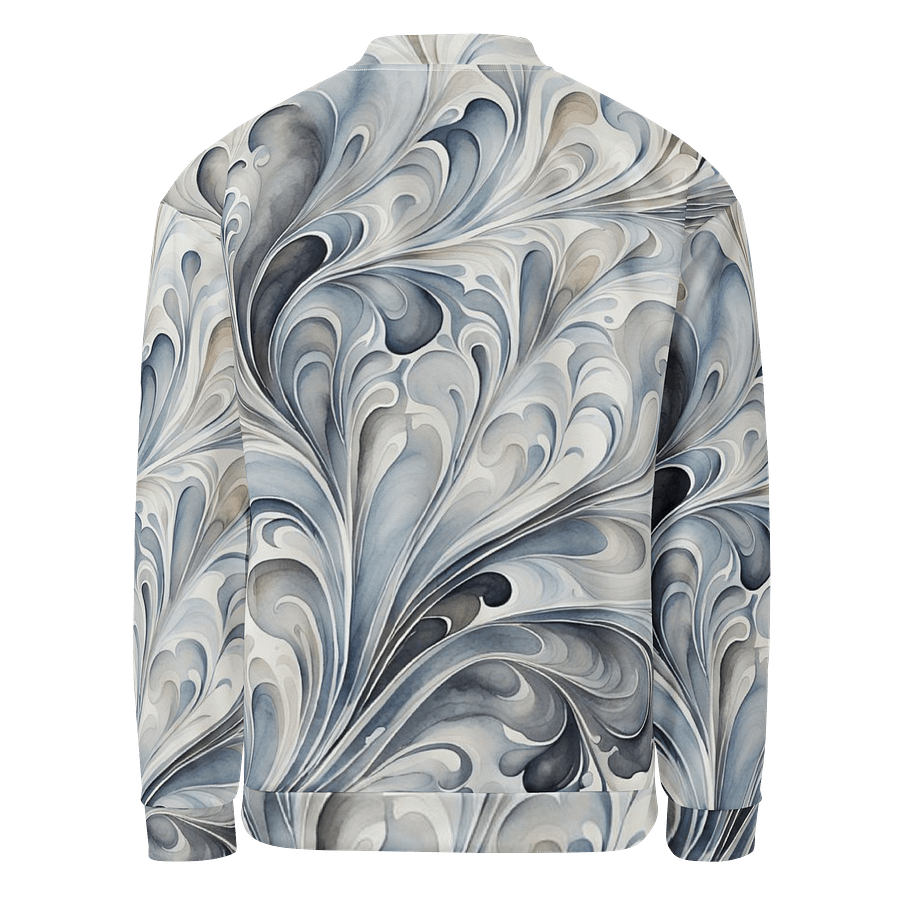 Gray Fractals Bomber Jacket product image (2)