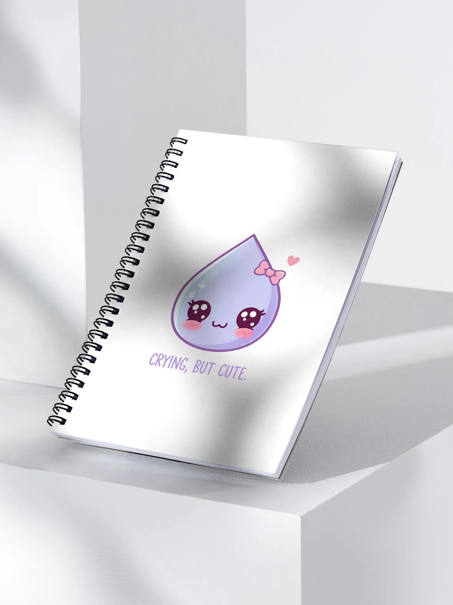 Crying, But Cute – Spiral Notebook product image (3)