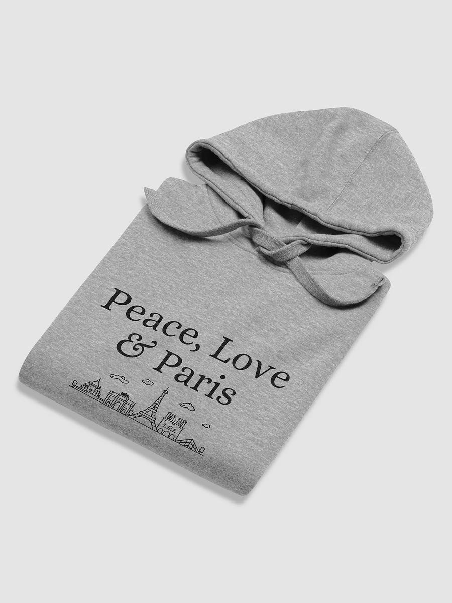 Peace, Love and Paris with Monuments Unisex Premium Hoodie Design product image (36)