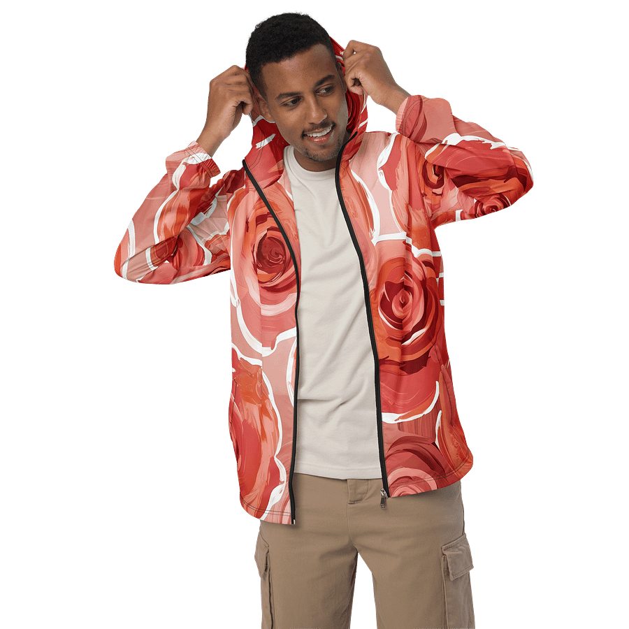 Dark Peach Rose Garden Adventure Windbreaker product image (3)