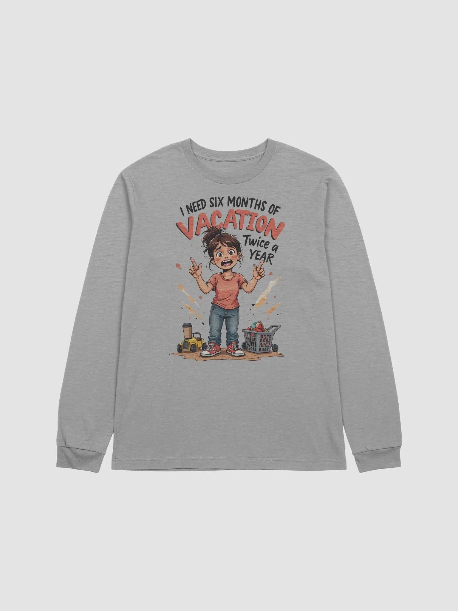 Vacation Mode Frustration Long Sleeve Tee product image (2)