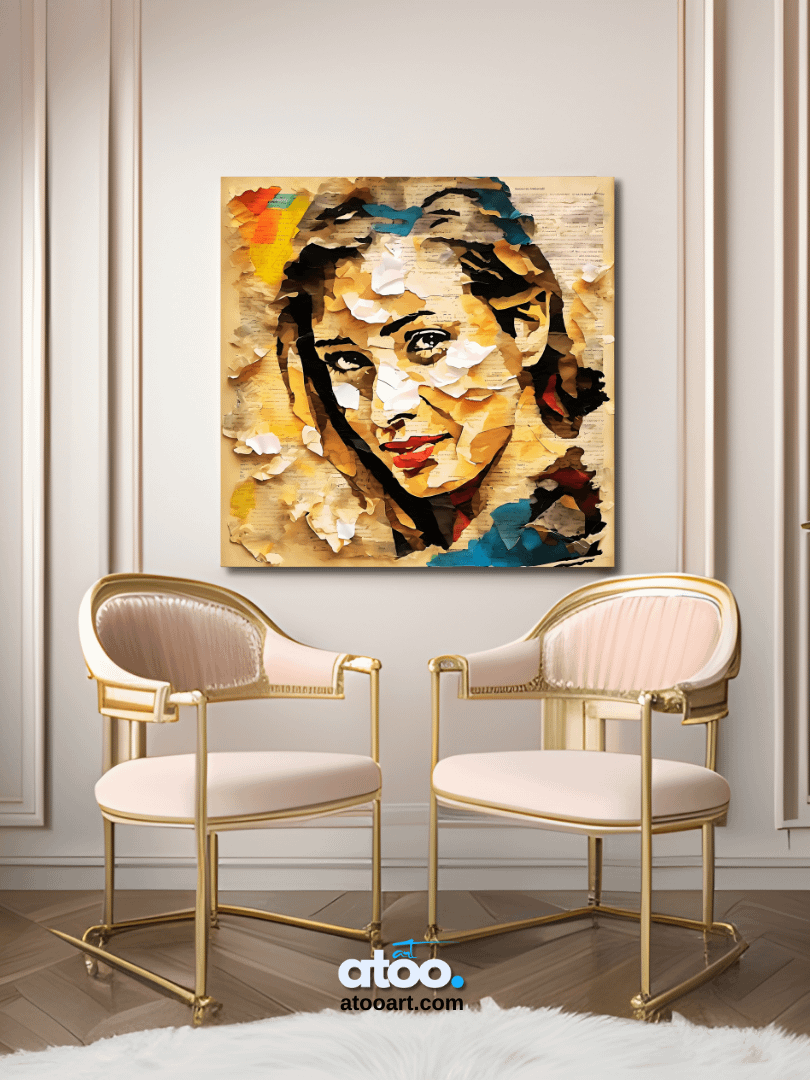 Paper Collection | The Woman Who Collects Letters | Canvas Art Painting product image (5)