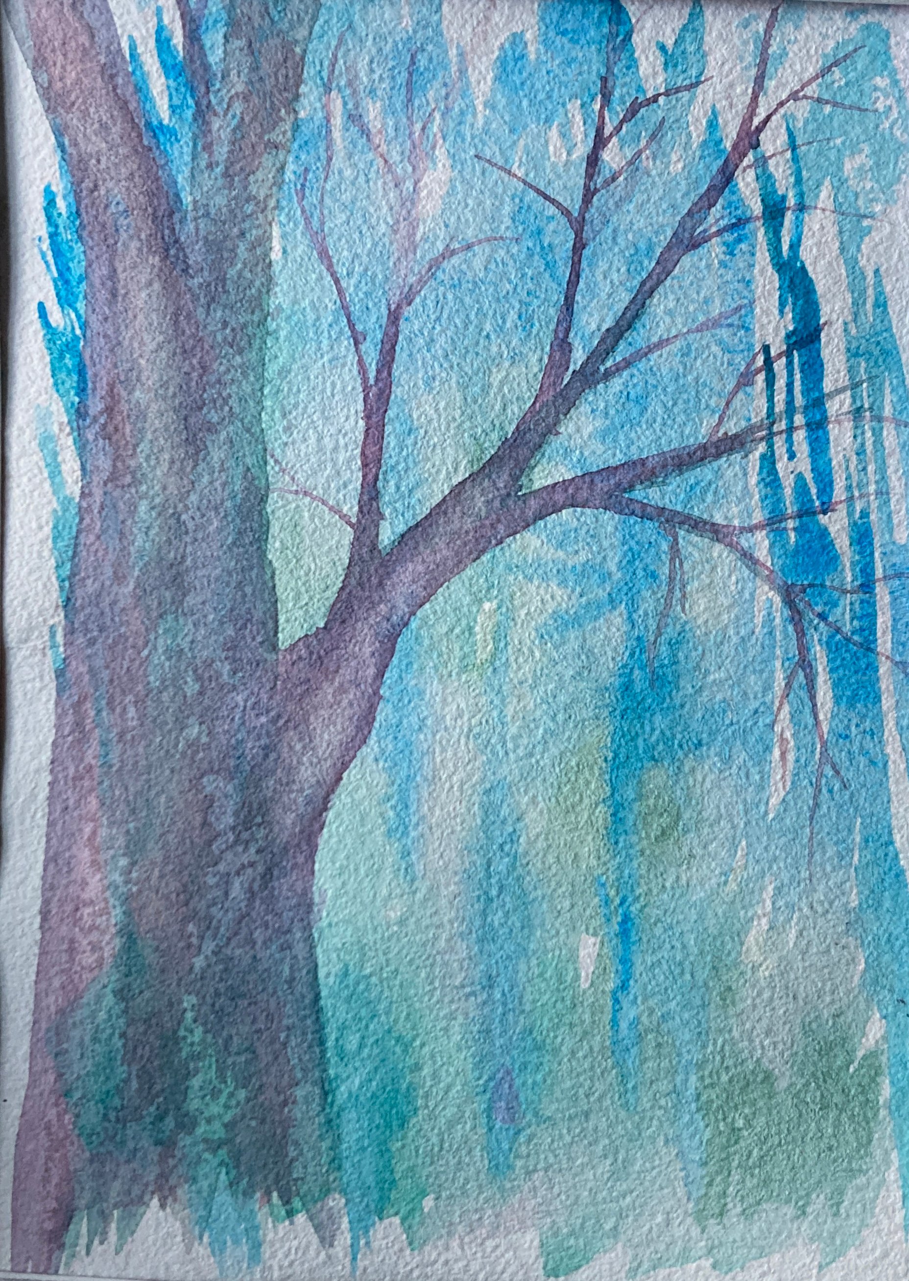 Original watercolor painting: Forest product image (1)