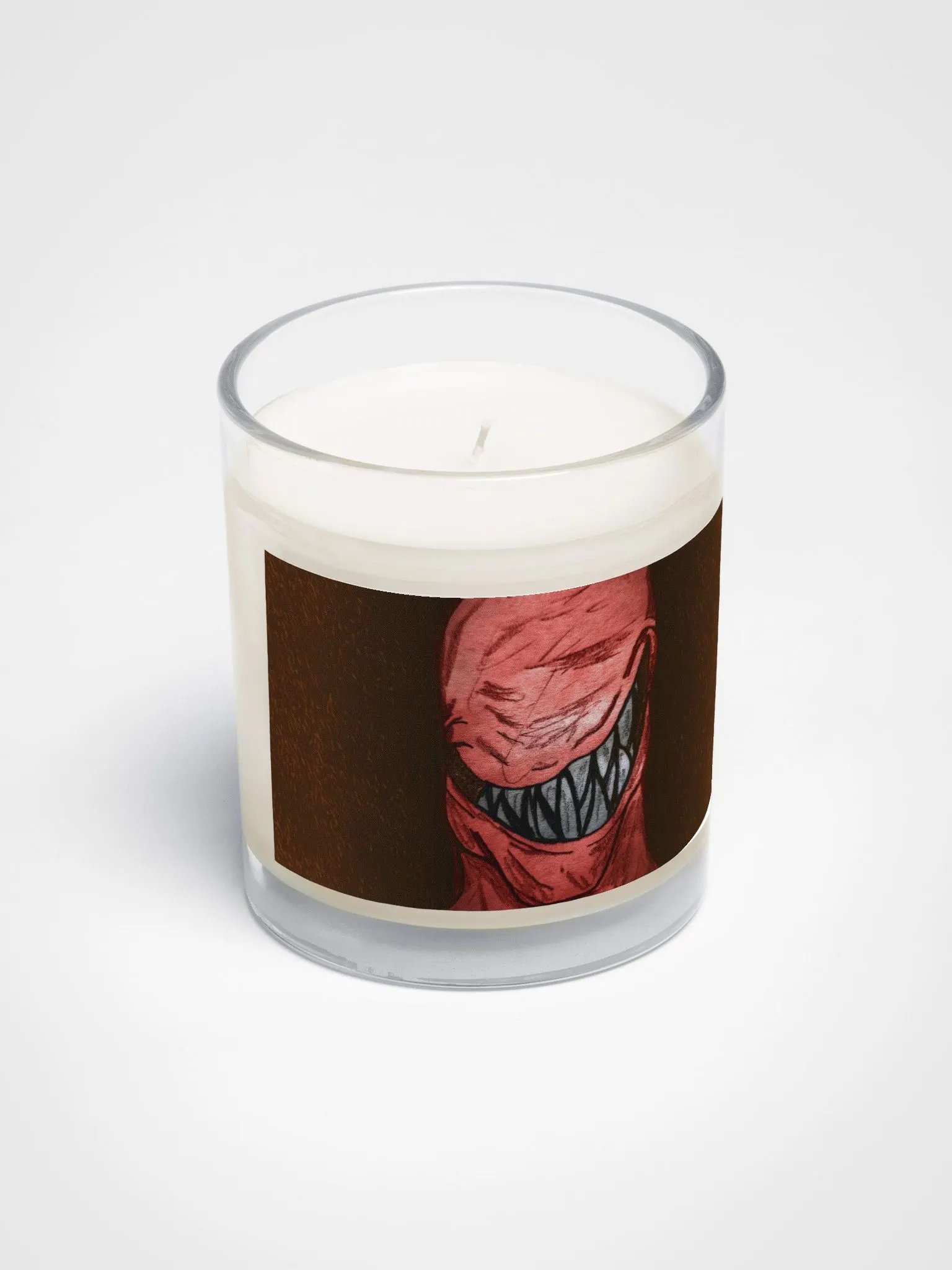 Fang Candle In A Clear Glass Jar product image (2)