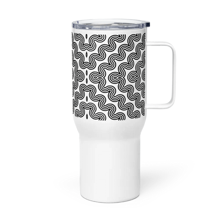 Monochrome Maze 25 oz Travel Mug product image (1)
