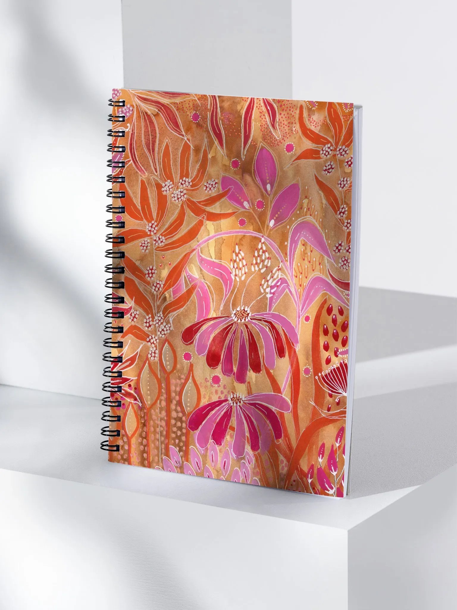 Vibrant Floral Fantasy Spiral Notebook product image (1)