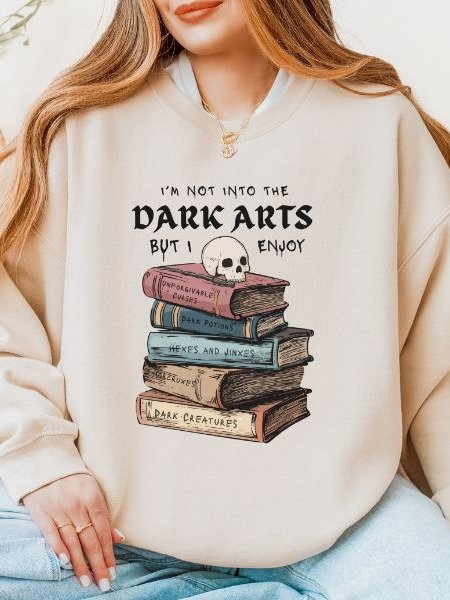 Dark Arts Lover Minimalist Cozy Fall Sweatshirt product image (1)
