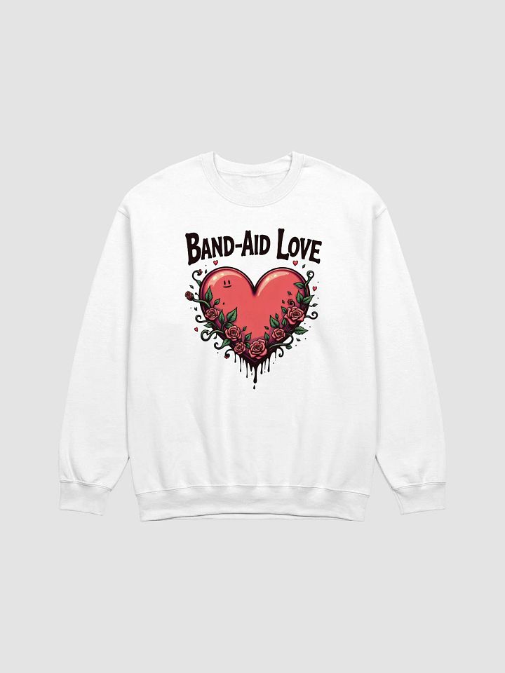 Band-Aid Love Heart Crewneck Sweatshirt product image (1)