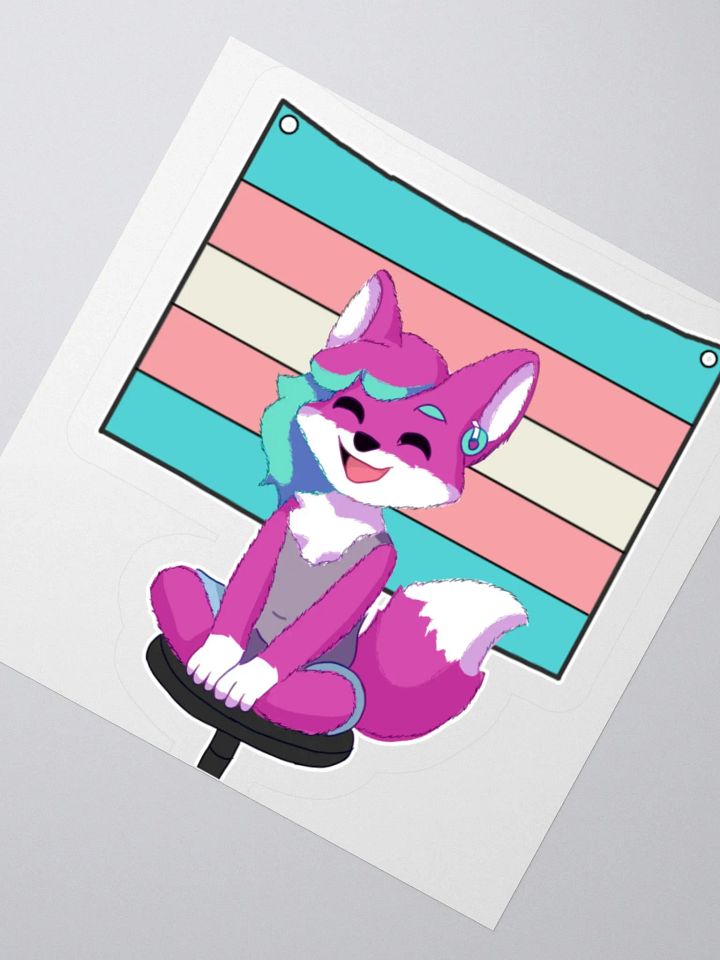 Joy the Fox Trans Sticker product image (1)