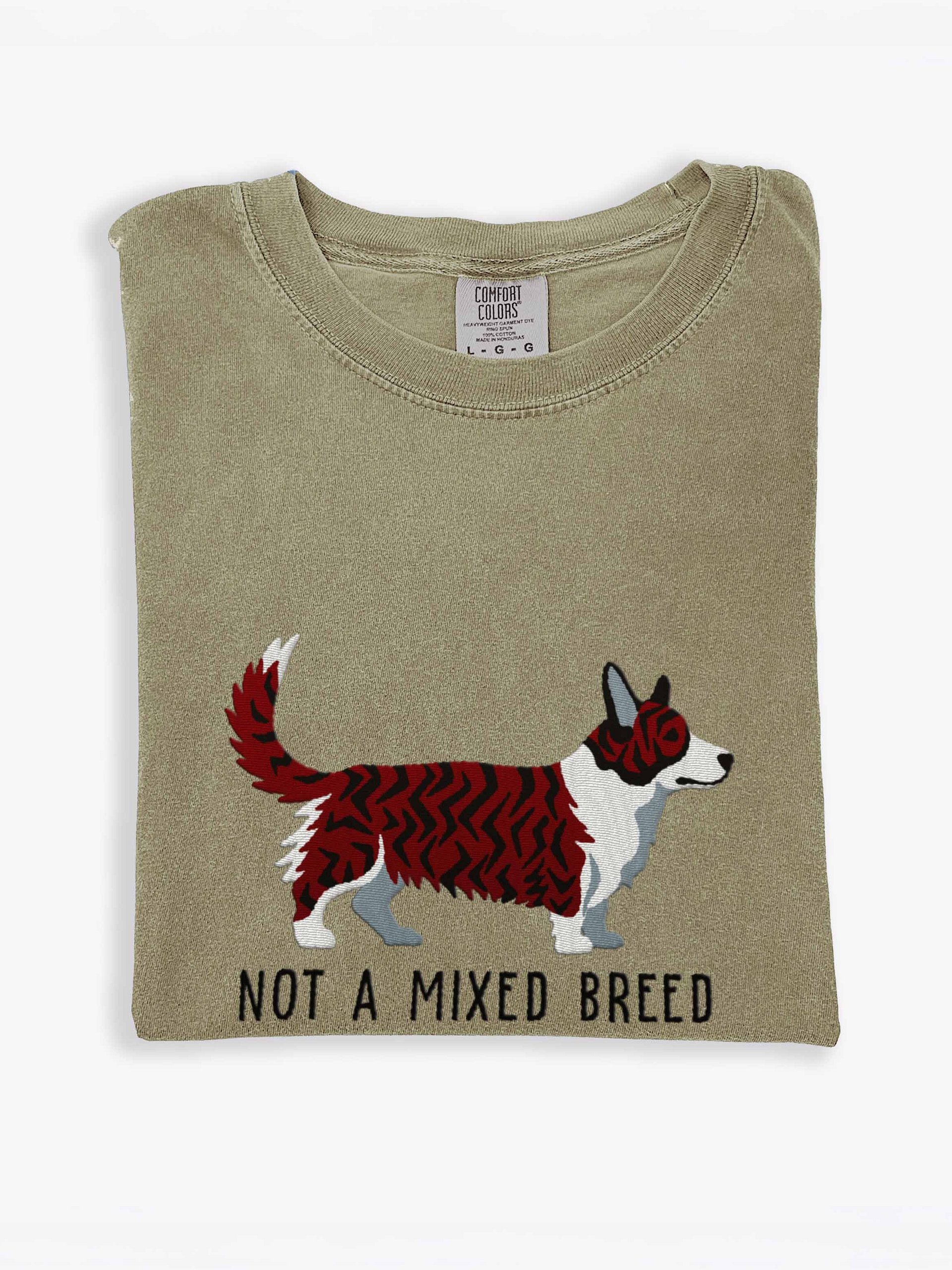 Not a Mixed Breed T-Shirt(Embroidered) of a Cardigan Welsh Corgi(Brindle) product image (2)