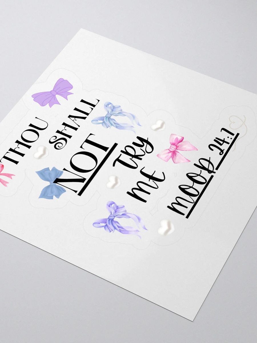Thou Shall Not Try Me Collection Stickers product image (3)