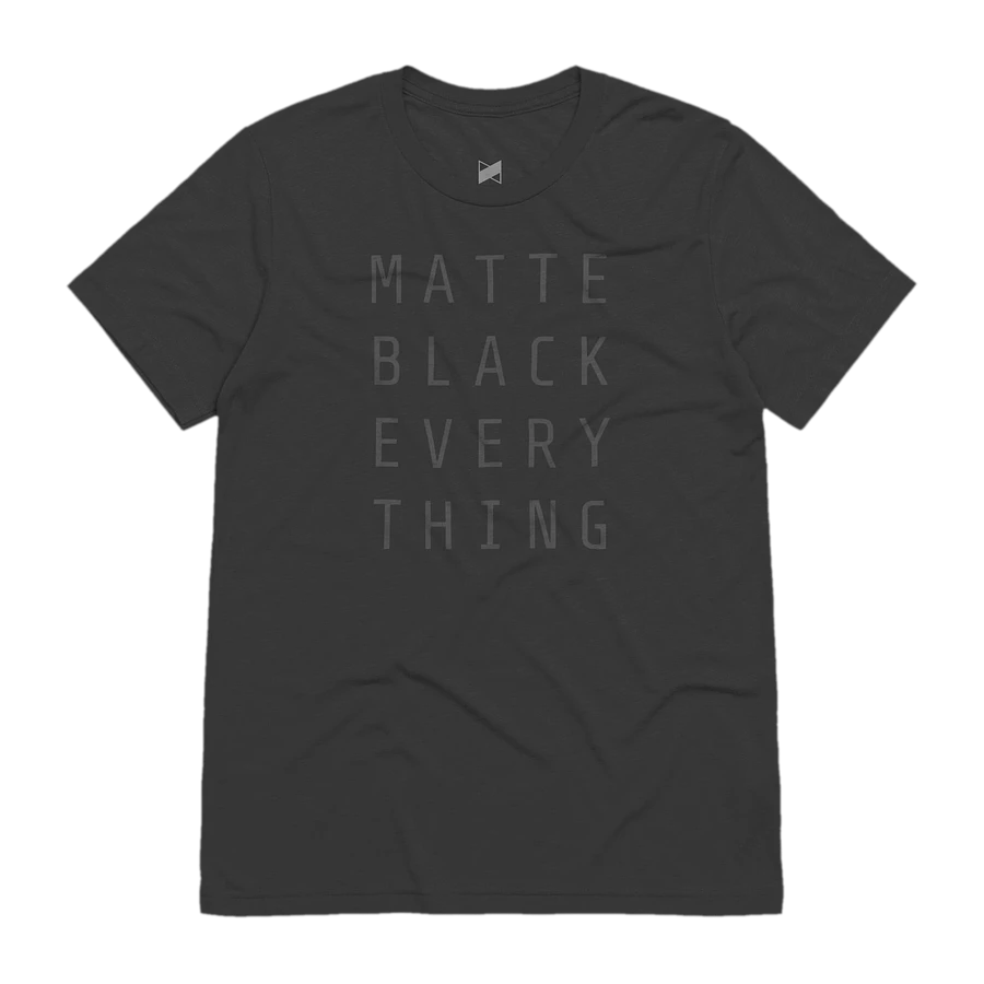 Matte Black Everything T-Shirt product image (2)