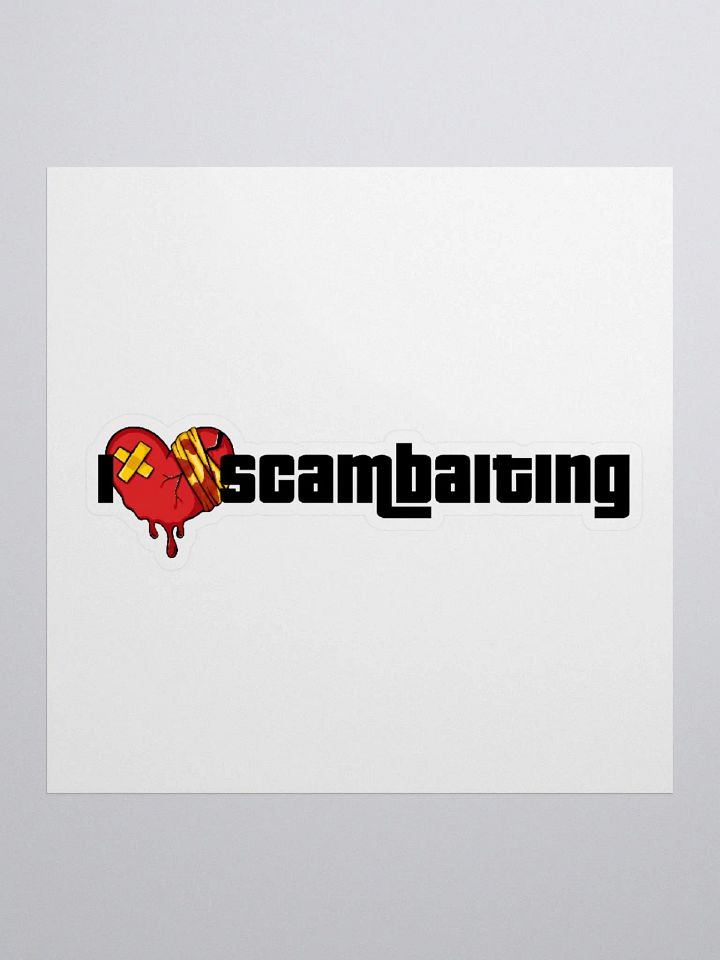 I Heart Scambaiting Vinyl Kiss Cut Sticker product image (1)