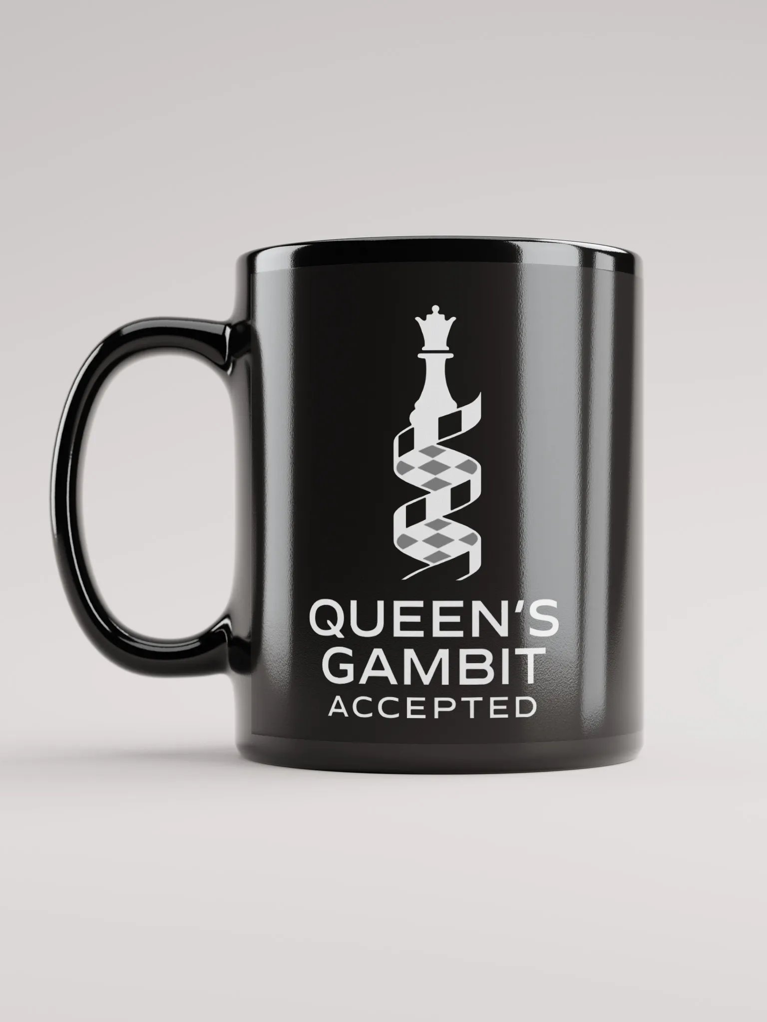 Queen's Gambit Accepted - Black Glossy Mug product image (12)