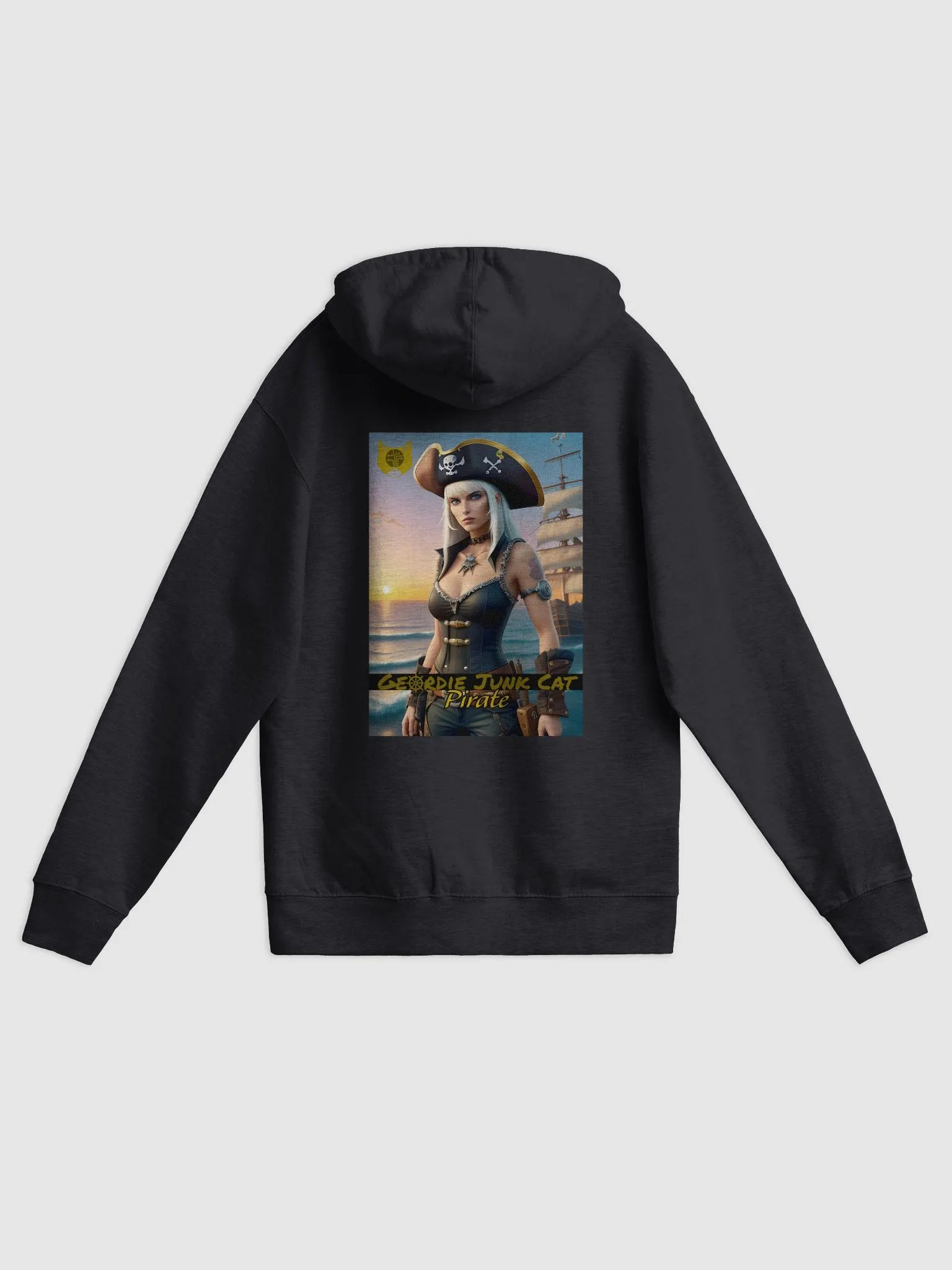 PIRATE TWO Back Print Zip-Up Hoodie (US SHIPPING) product image (1)